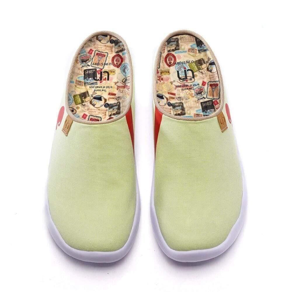 UIN Women's Mules Comfort Shoes Casual (Marbella Light Green Slipper)New No Box - Picture 4 of 10